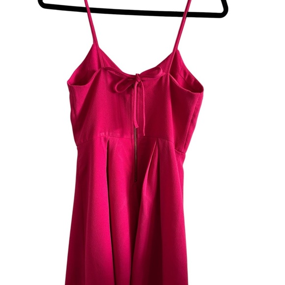 Lulu's Womens Dress Strappy Fit and Flare Mini Skater Hot Pink Size Medium - Picture 4 of 11